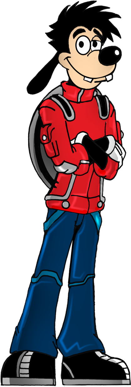 Revision Max Goof By Frame10 - Cartoon (572x1312)