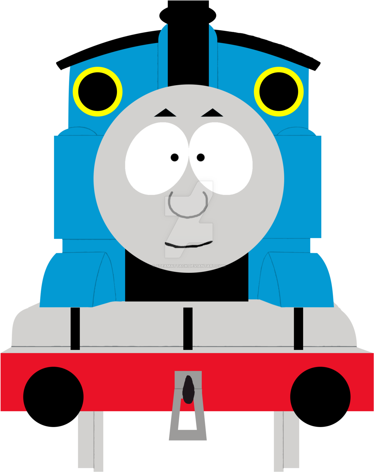 Thomas In South Park Style By Steamattack - South Park Thomas The Tank Engine (1280x1707)