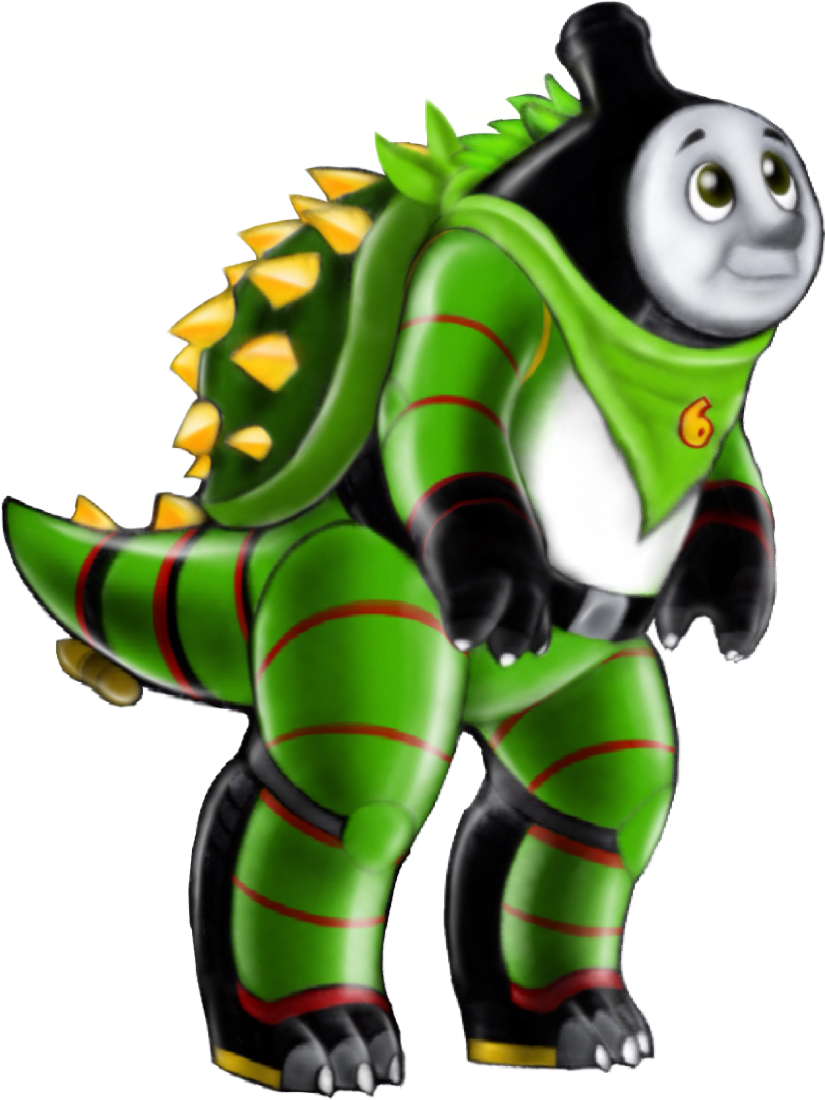 “percy The Small Engine, “dino Locos” Au Percy Stands - Percy Ttte (824x1106)