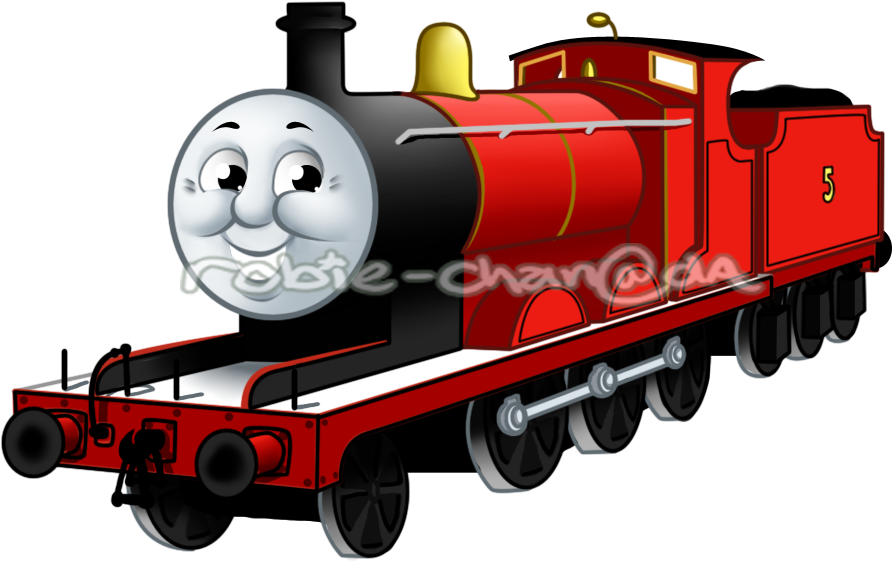 Free James The Train Engine - James The Red Engine Drawing (900x654)