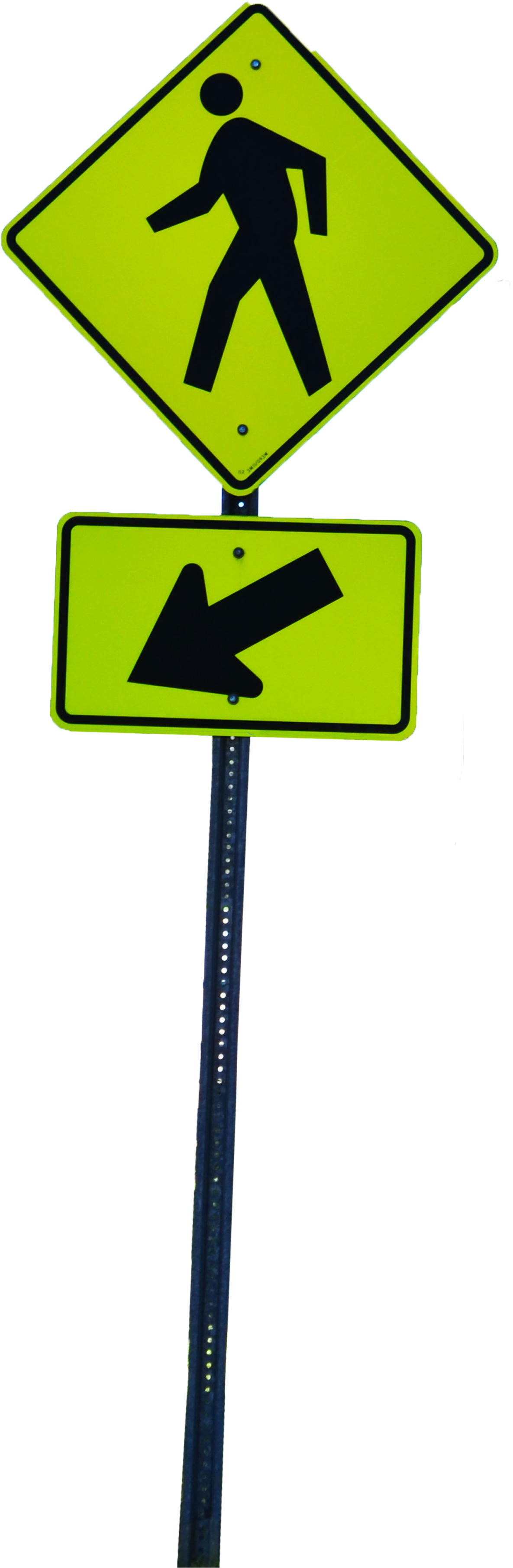 Yellow Man Walking Street Sign Stock 0098 Png By Annamae22 - Crossing Sign (3928x5160)