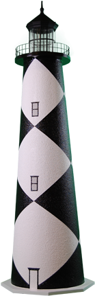 Cape Lookout Lighthouse Clipart - Lighthouse (299x450)