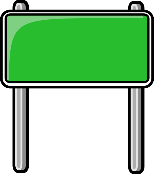 Clip Art Road Sign (532x601)