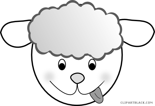 Sheep Animal Free Black White Clipart Images Clipartblack - Sheep Clip Art (600x411)