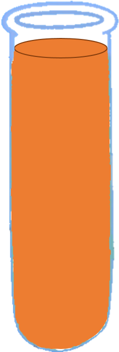 Test Tube With Orange Juice Asset By Brownpen0 - Colorfulness (265x717)