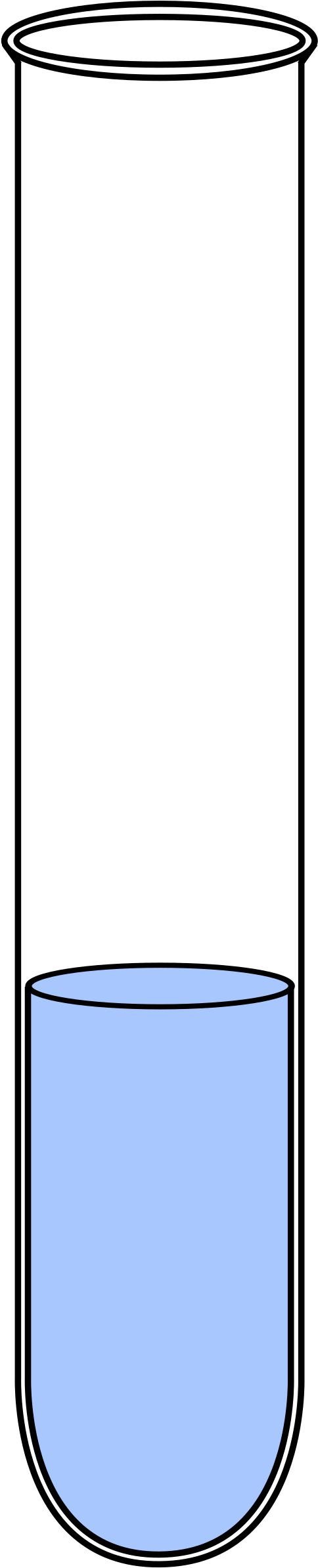 Big Image - Empty Test Tube Clipart (490x2400)