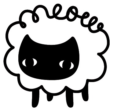 Image Of The Sheep's Meow's Logo With A White Outline - Logo (400x400)