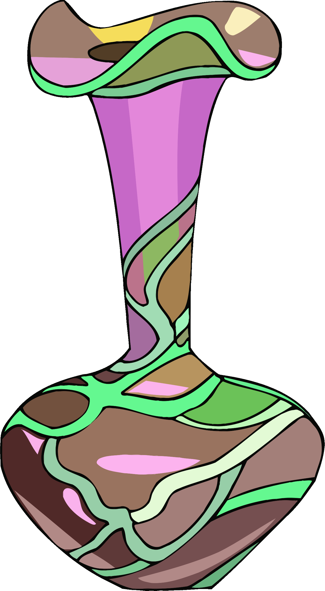 Vase Cartoon Png (1321x2400)