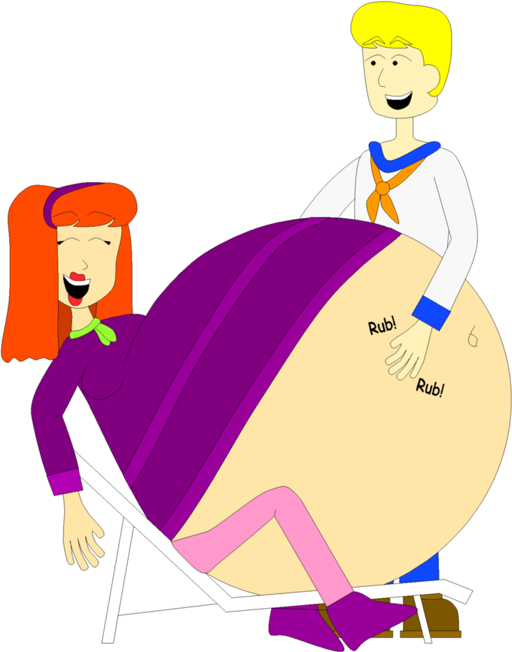 Massively Pregnant Daphne With Fred By Angry-signs - Fred And Daphne Pregnant (833x960)