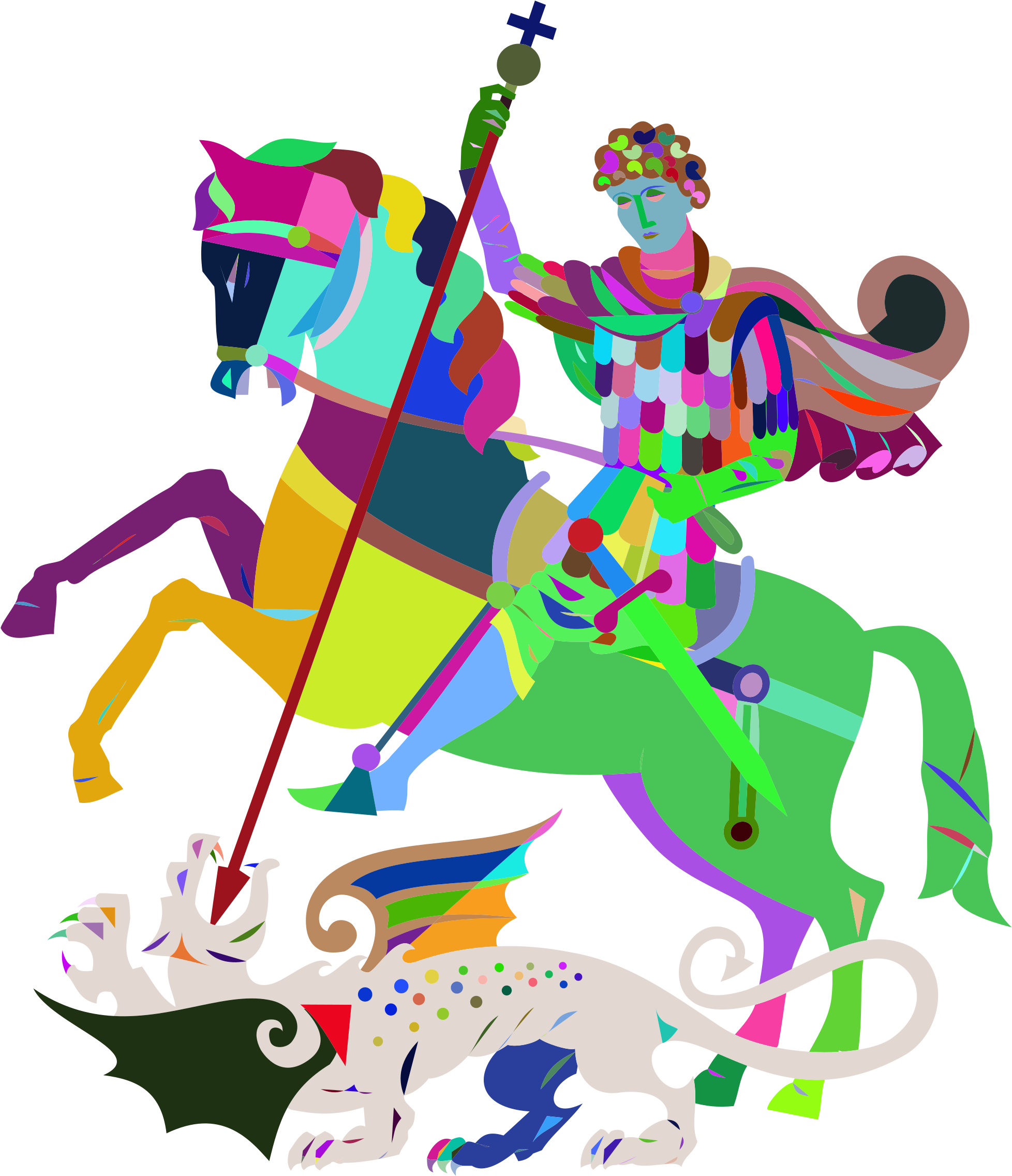 George & The Dragon • Sant Jordi & El Drac • San Jorge - St George And The Dragon Modern (2065x2400)