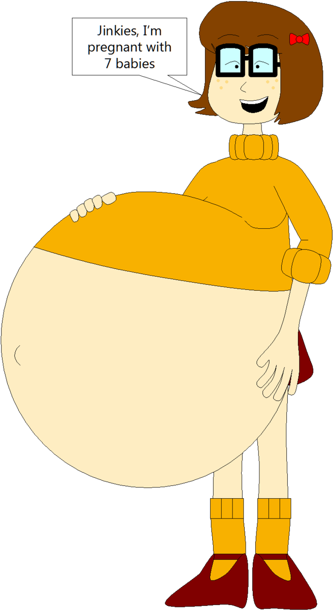 Pregnant Velma With 7 Children By Angry-signs - Fat Velma (661x1209)