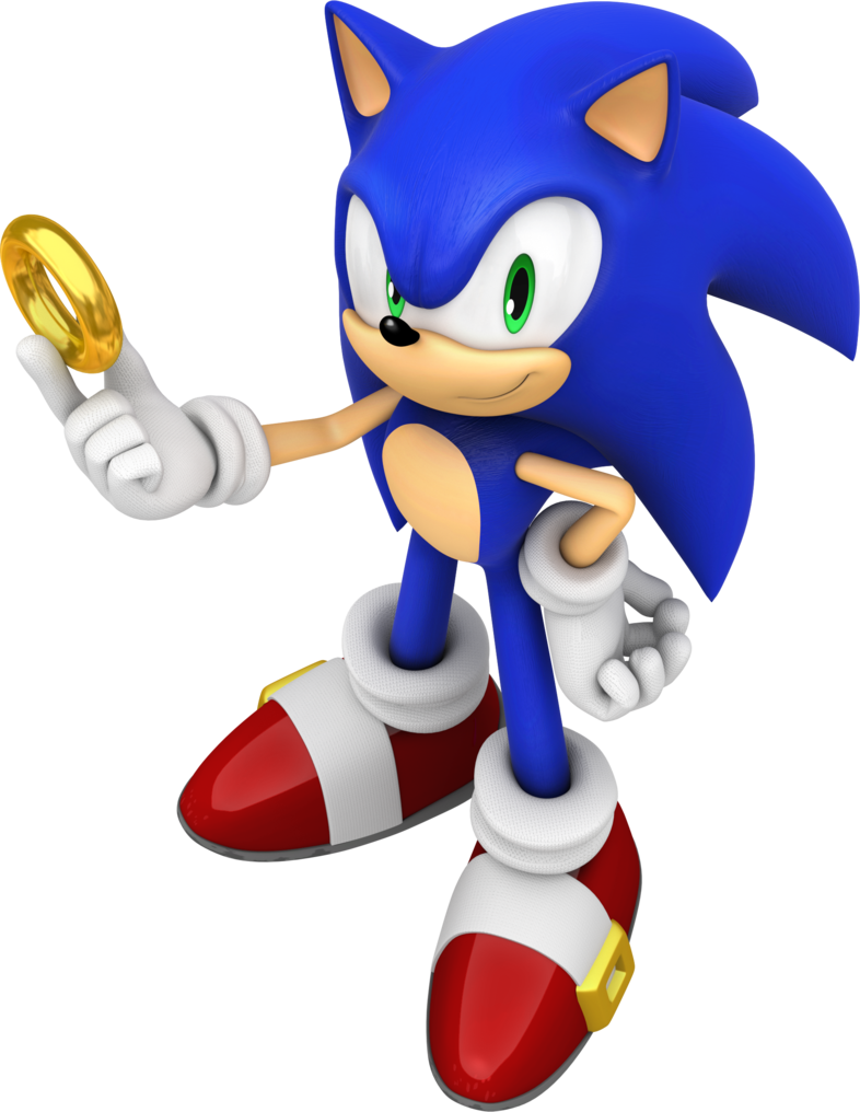 Sonic Ring By Mintenndo On Deviantart - Sonic The Hedgehog Render (786x1016)