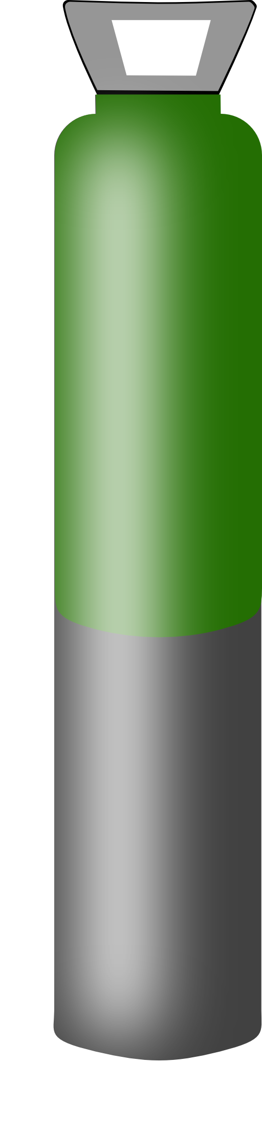 Gas Cylinder Grey And Dark Green High Pressure For - Cylinder Icon Gas (512x2195)