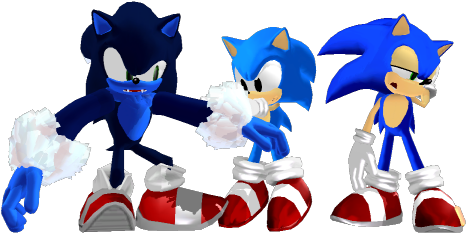 Sonic Mmd Model Pack Dl By Jetknight - Mmd Sonic The Werehog (512x384)
