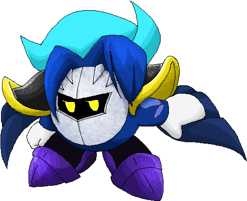 Pixel Art Aftermath Meta Knight By Meta-kaz - Cartoon (522x434)