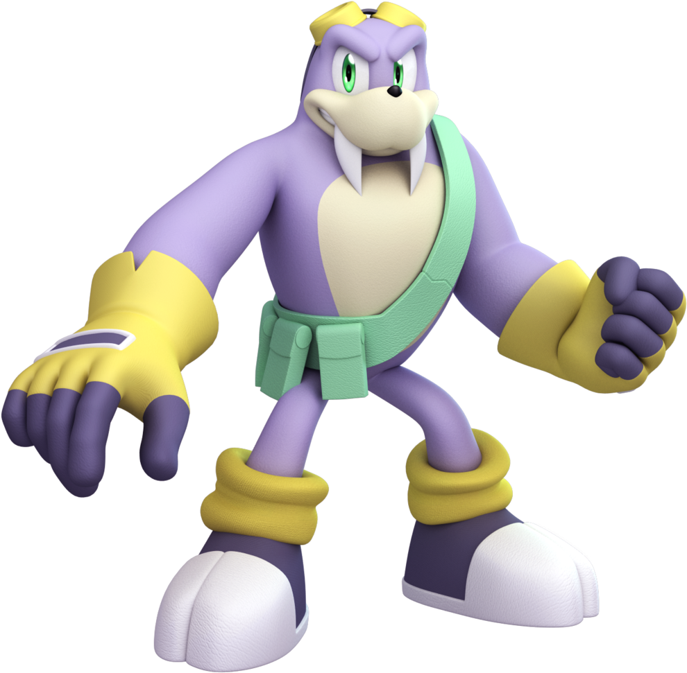 Rotor The Walrus Model By Elesis-knight - Sonic Rotor The Walrus (1024x1017)