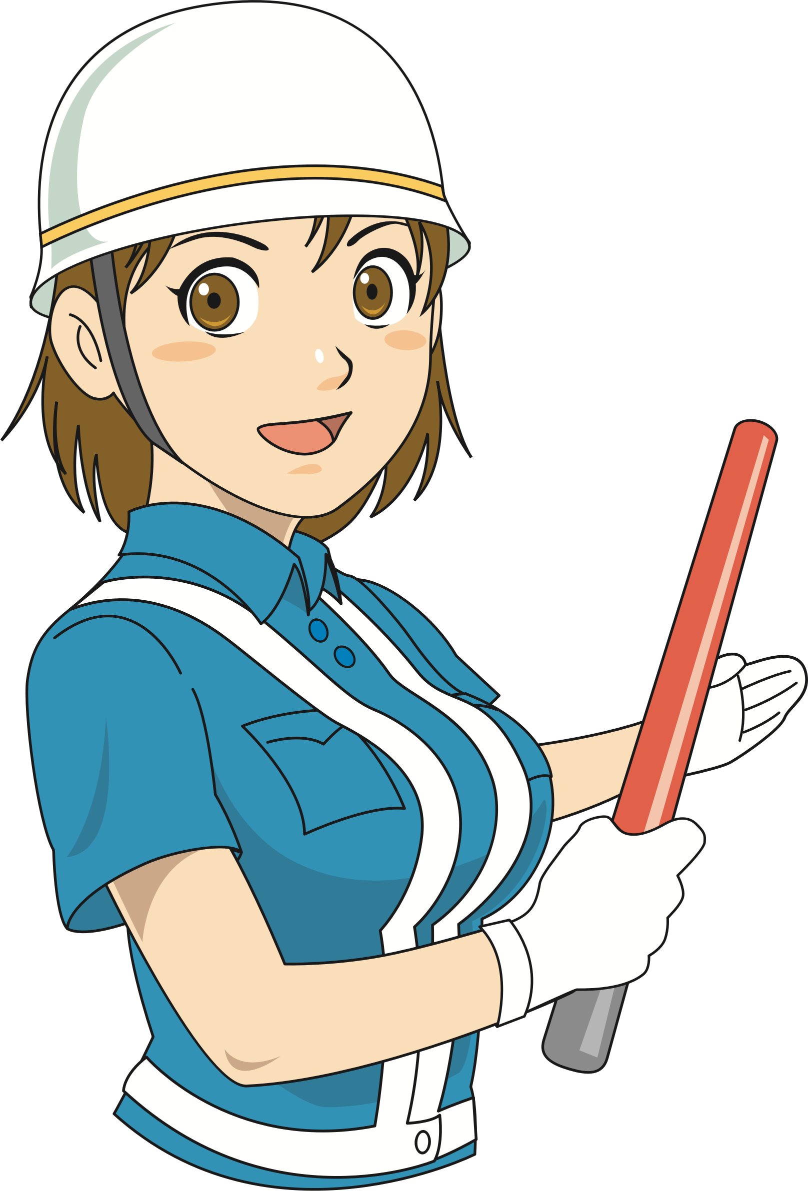 Https - //openclipart - - 交通 誘導 警備 業務 2 級 (1616x2383)