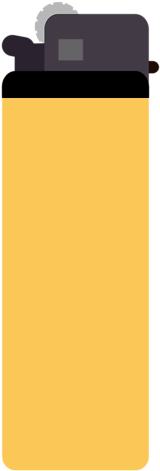 Illustration Of A Yellow Lighter - Bicycle (958x678)