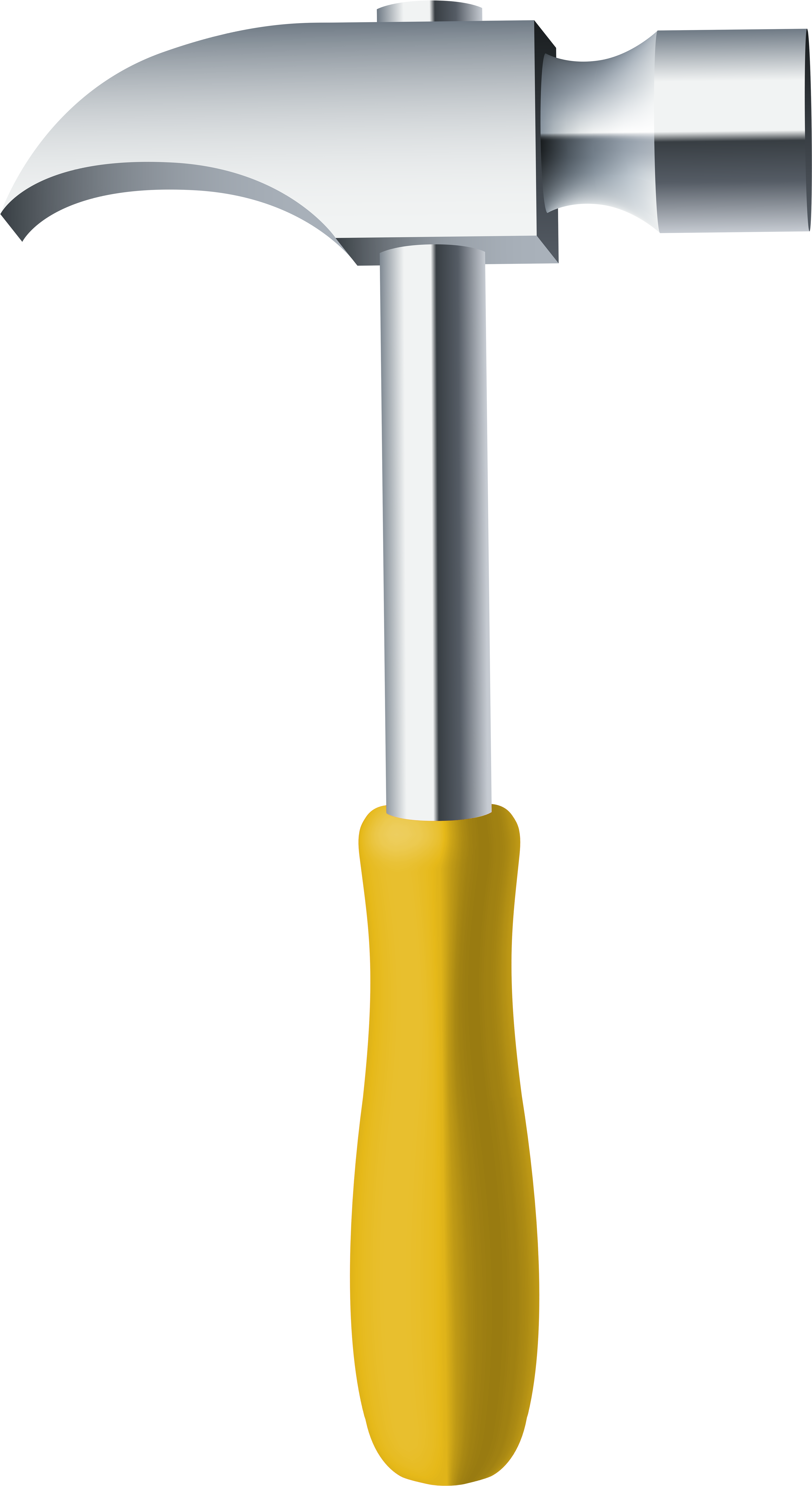 Yellow Hammer Png Clip Art - Hammer Png (4464x8000)