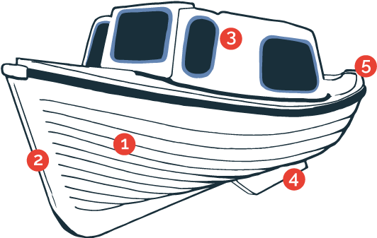 Layouts Of The Arran - Boat (539x336)