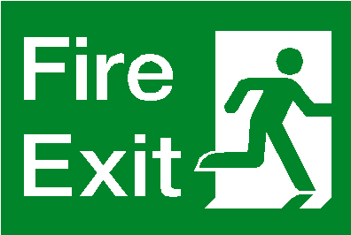 Fire - Fire Exit Sign Png (473x473)