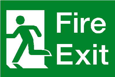 Safety Signs Images Stock Photos Amp Vectors Shutterstock - Fire Exit Left Sign (473x473)