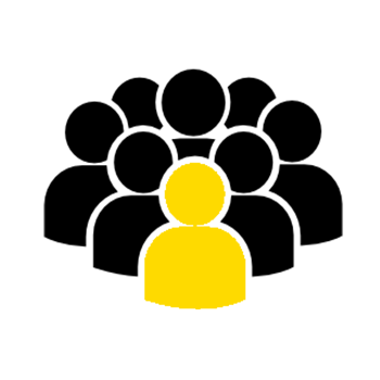 Standout From The Crowd - White People Icon Png (350x350)
