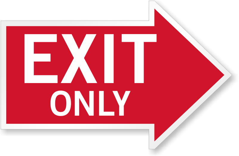 Exit - Exit Arrow Sign (800x522)