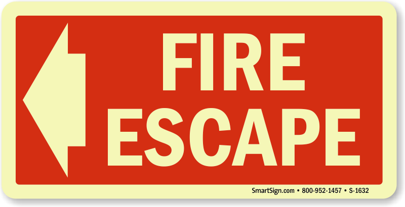Emergency Exit Signs Safetysigncom - Emergency Fire Escape Sign (800x410)