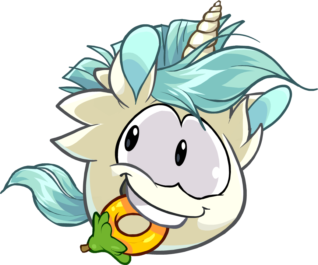 Club Penguin Puffles - Club Penguin Unicorn Puffle (1044x871)