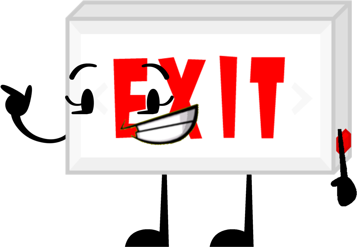 New Exit Sign Pose - Exit Sign (1223x807)