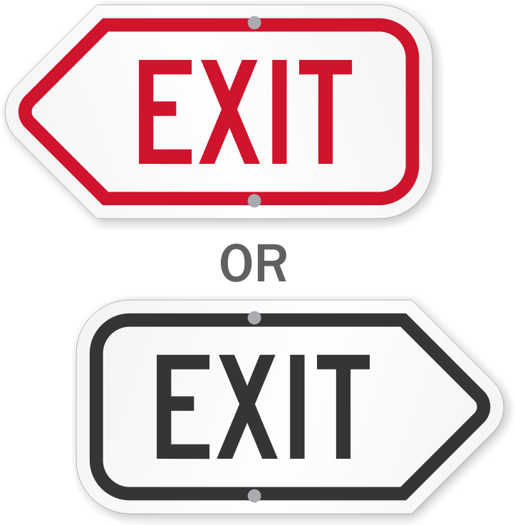 Zoom, Price, Buy - Exit Only Sign (800x800)