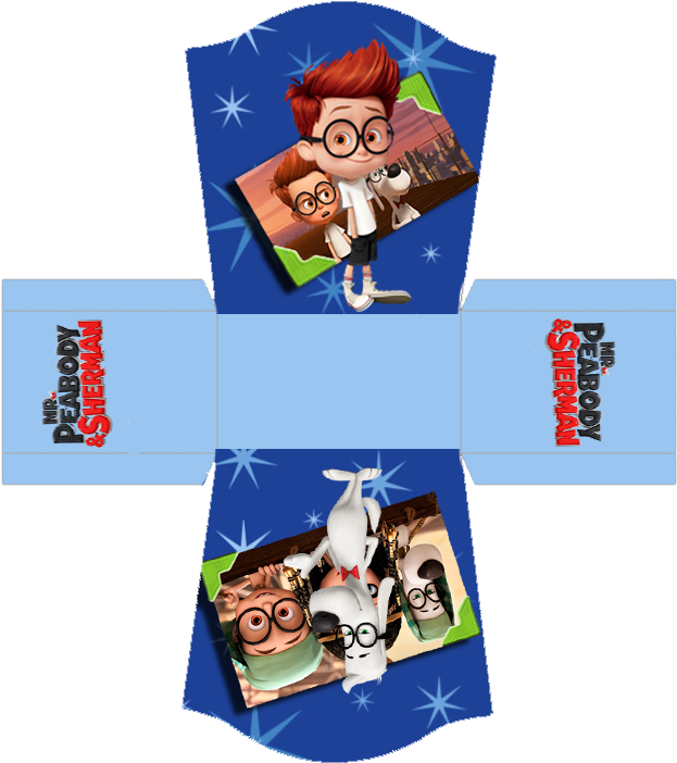 Clipart Images - M. Peabody Et Sherman - Blu-ray 3d + Blu-ray + Dvd (682x726)