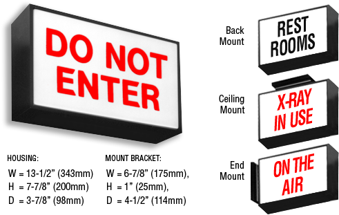 The S190 Series Of Signs Offer Clean Styling In An - Lighting (504x316)