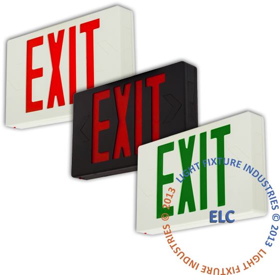 Close Exit Sign,ul Listed - Lusana Studio Tje3scr Red Led Emergency Exit Light (600x600)