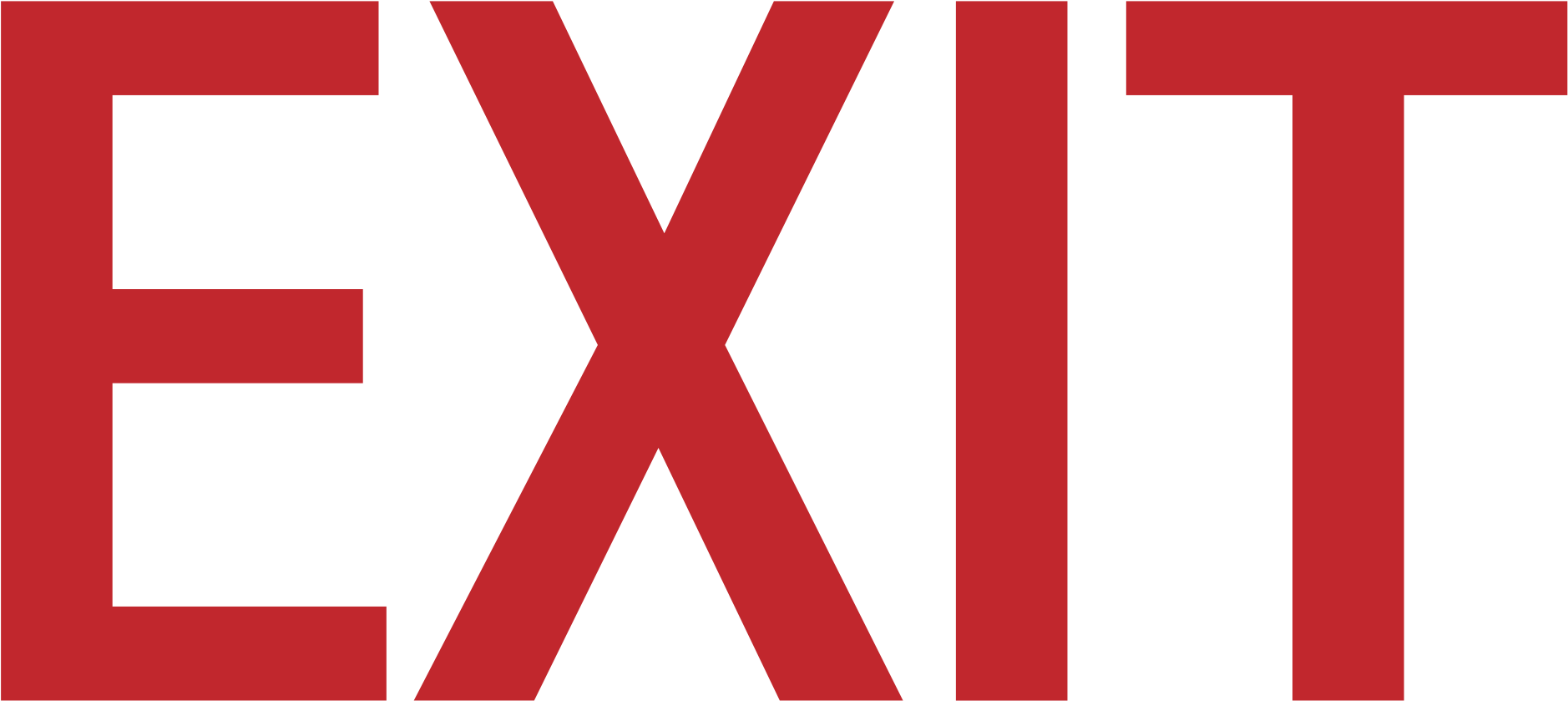 Emergency Exit Signs 11, Buy Clip Art - Us Exit Sign (2000x977)