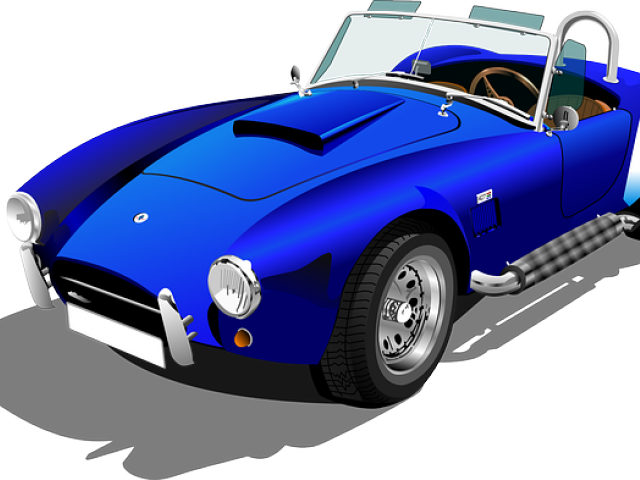 Blue Car Clipart Beautiful - Shelby Cobra Clip Art (640x480)