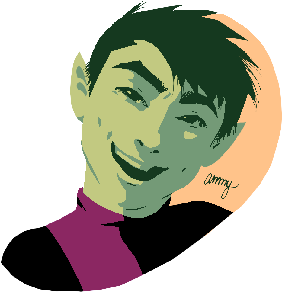 Beast Boy Simple Doodle By Ammydalishawright Beast - Cartoon (1200x1200)