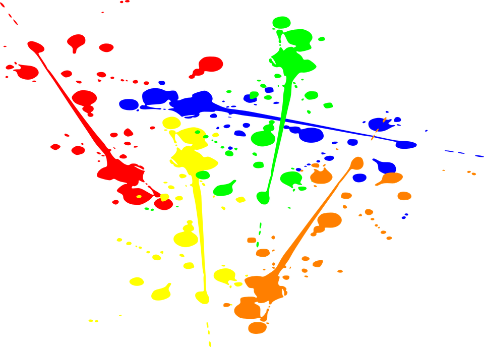 Rainbow Splat Cliparts 3, Buy Clip Art - For Fuck's Sake: A Vent Journal (960x688)