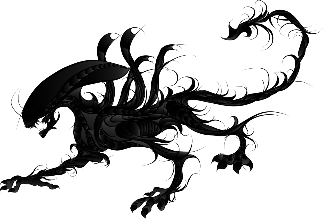 Alien Beast By Darkflamedesperation - Science Fiction (1085x737)