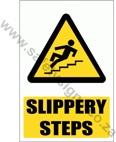 Slippery Steps Explanatory Safety Sign - Beware Of Forklift Sign (499x499)