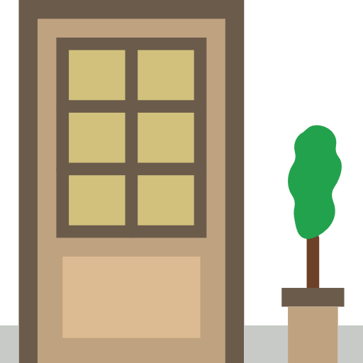Door Free Icon - Home Door Vector Png (512x512)