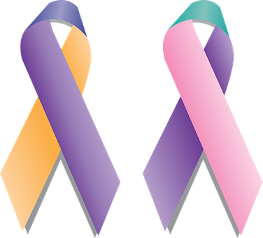 Ribbon Support Thyroid Bladder Cancer Foll - Bladder Cancer Ribbon Png (376x340)
