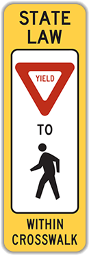 R1 6 In Street Pedestrian Crossing - Stop For Pedestrians Sign (400x400)