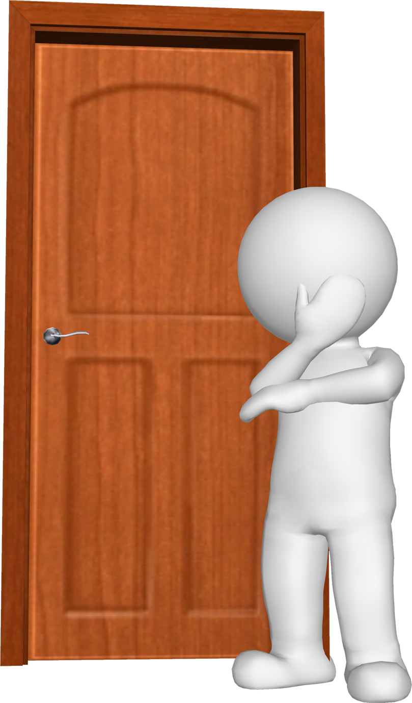 Man With Door - Facts Of Auto-responders (809x1378)