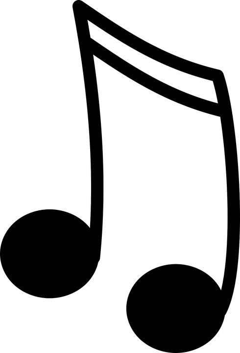 Musical Notes Key Â - Music Note Clip Art (490x720)