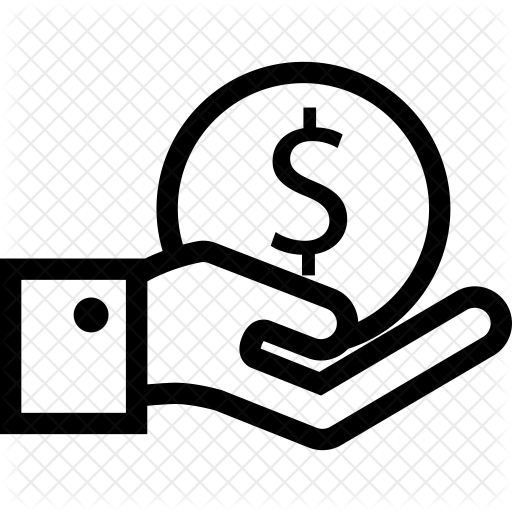 Money In Hand Icon - Icon (512x512)