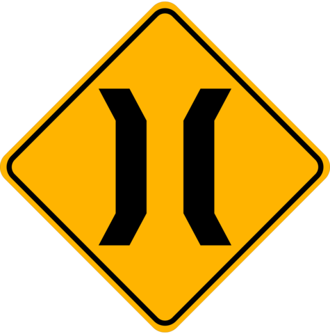 Wa-24 Narrow Bridge Ahead - Two Way Street Sign (475x480)