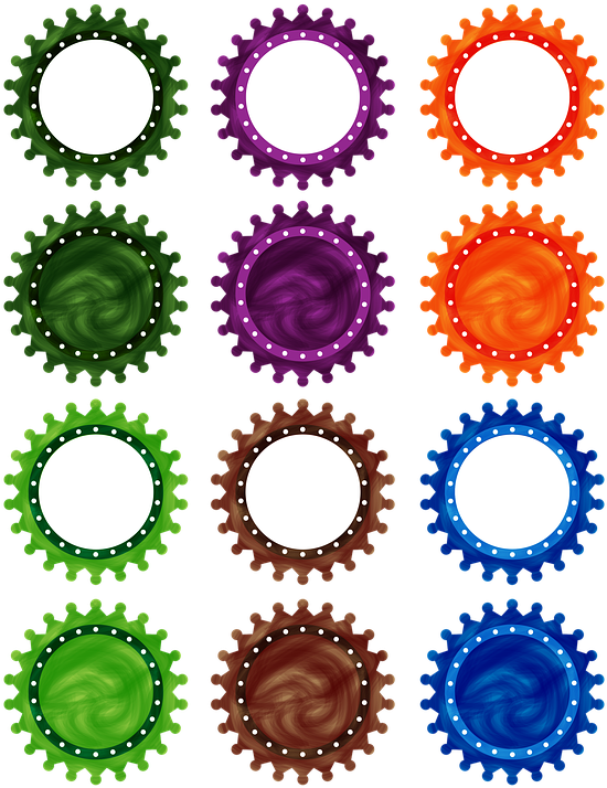 Badge, Button, Icon, Placeholder, Texture, Star, Circle - Button Badge Design Png (977x1280)