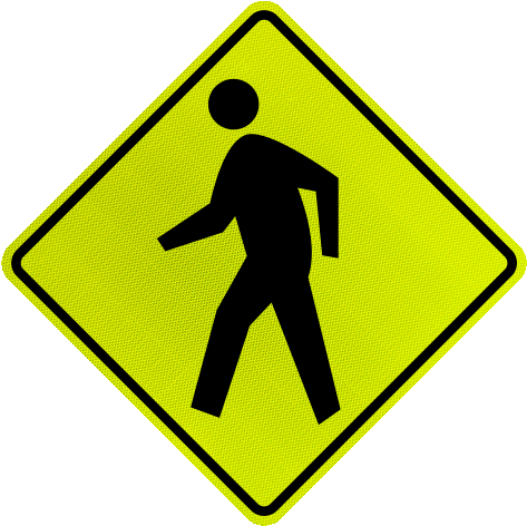Pedestrian Crossing Sign - Traffic Signs (480x480)